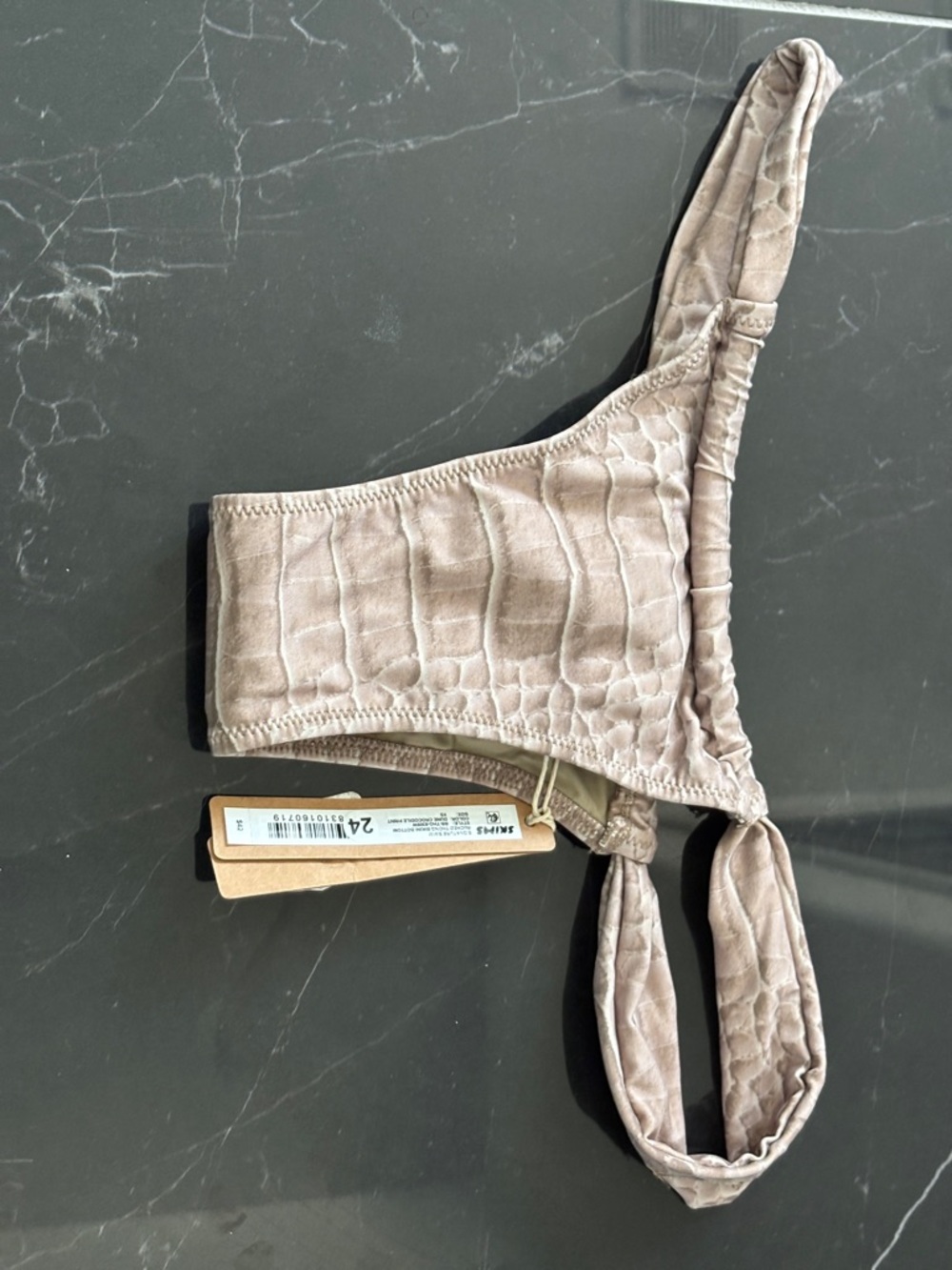 SKIMS Swim - Textured Bikini Bottom - Dune